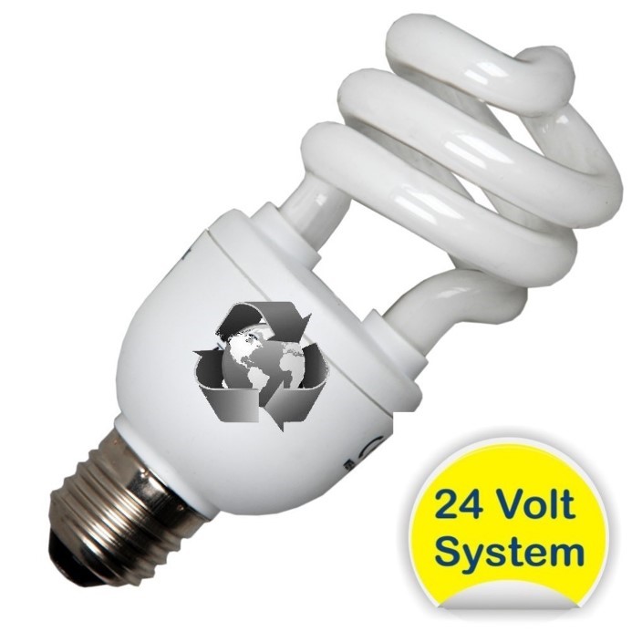 Ampoule basse consommation E27 - 24v  / 25W